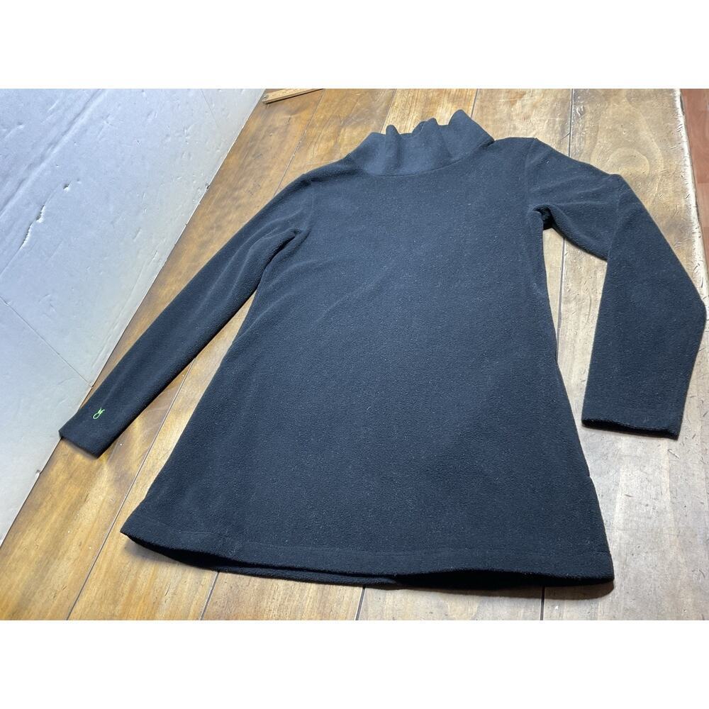 Dudley Stephens Size Medium Black Cobble Hill Turtleneck in Vello Fleece